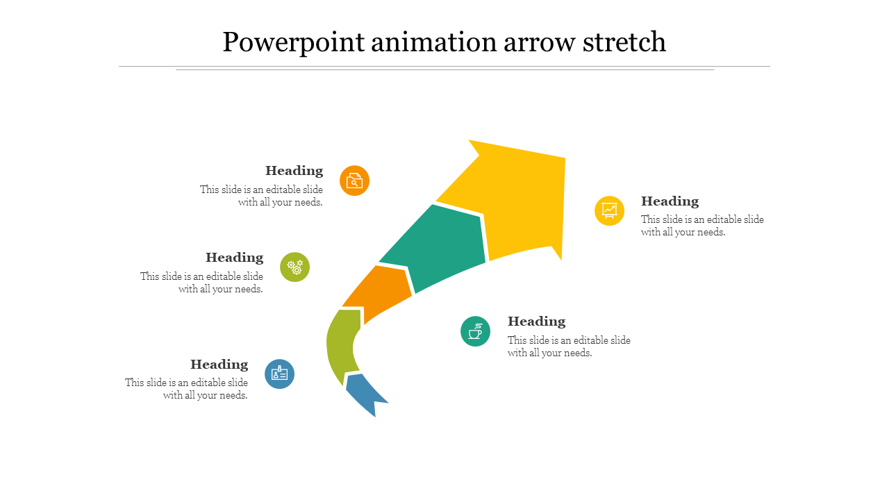 PowerPoint Animation Arrow Stretch and Google Slides